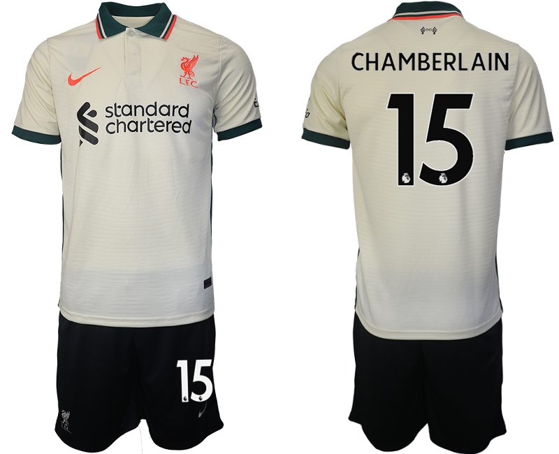 Men 2021-2022 Club Liverpool away cream #15 Soccer Jersey
